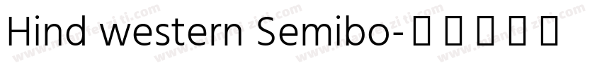 Hind western Semibo字体转换